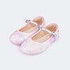 Sapatilha Infantil Feminina Bailarina Glitter Tie Dye