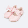 Sapato Infantil Pampili Mini Angel Laço Removível Verniz Rosa Glacê