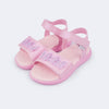Sandália Infantil Pampili Bia Borboletas Rosa Claro