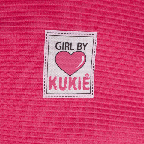 Conjunto Moletom Infantil Kukiê Blusão Boxy com Calça Relevo Pink -conjunto infantil calça e blusa