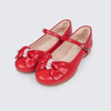 Sapato Infantil Pampili Angel Laço Pérolas Vermelho Verniz