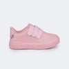 Tênis Infantil Feminino Pampili Yumi Glitter Rosa Glace
