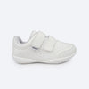 Tênis Escolar Infantil Pampili Honey Velcro Duplo Branco
