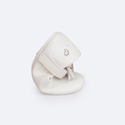 Sapato de Bebê Pampili Nina Laço Coração de Strass Branco - sapato flexível