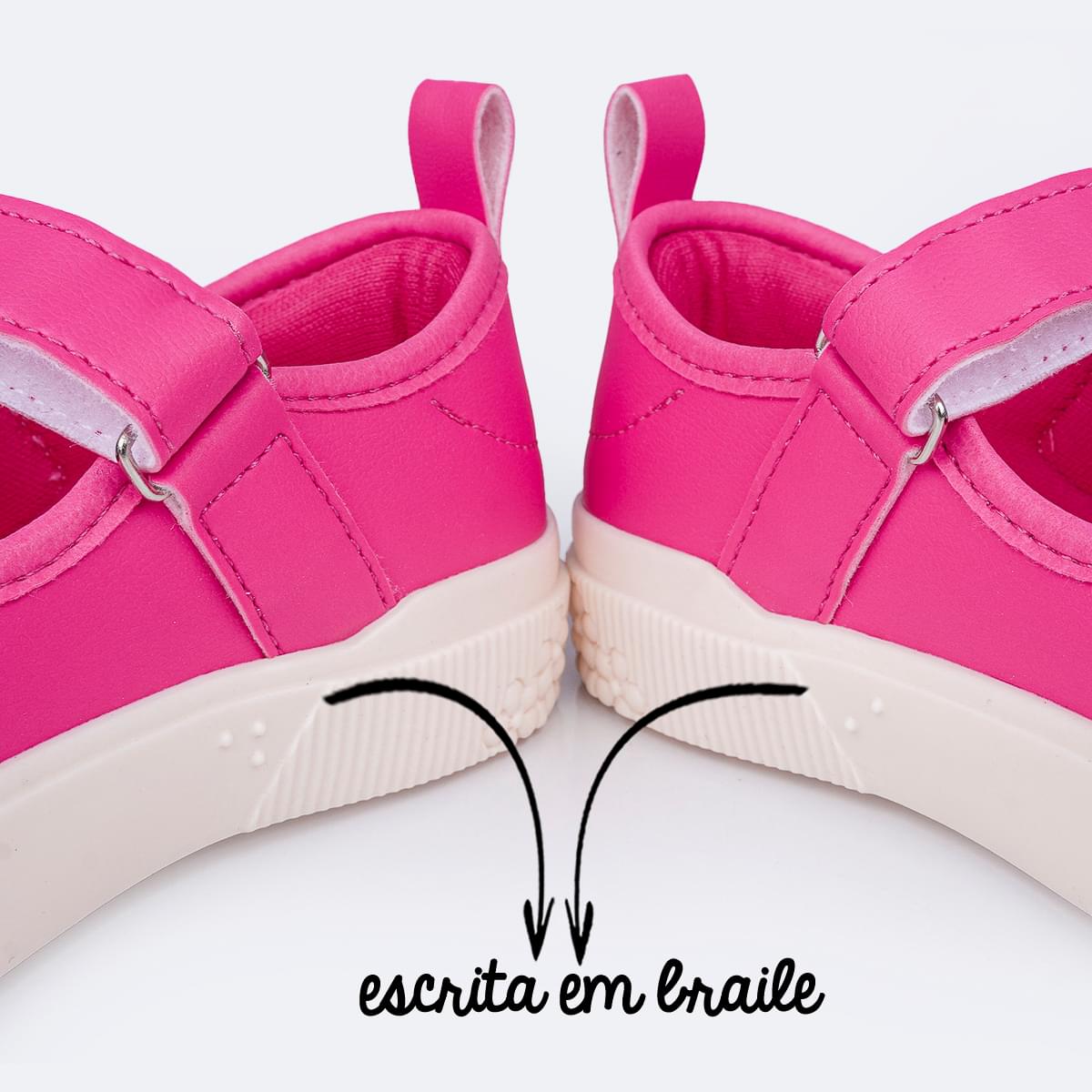 Tênis Infantil Pampili Yumi Mary Jane Pink