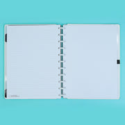Caderno Inteligente Grande Verde Pastel - caderno aberto