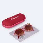 Óculos de Sol Infantil KidSplash! Proteção UV Laço Pink - óculos com caixinha