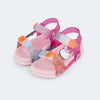 Sandália Papete Infantil Feminina Sun Glee Unicórnio Rosa