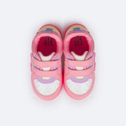 Tênis de Led Infantil Pampili Sneaker Luz Matelassê Holográfico Colorido - parte interna e palmilha confortável