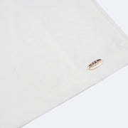 Camiseta Infantil Pampili Shine Paetê Off White - detalhe metal da camiseta