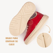 Tênis Infantil Pampili XP24 Morango Verniz Vermelho - PRÉ VENDA