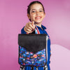 Mochila de Led Pampili Toda Menina é uma Artista Galáxia Preta