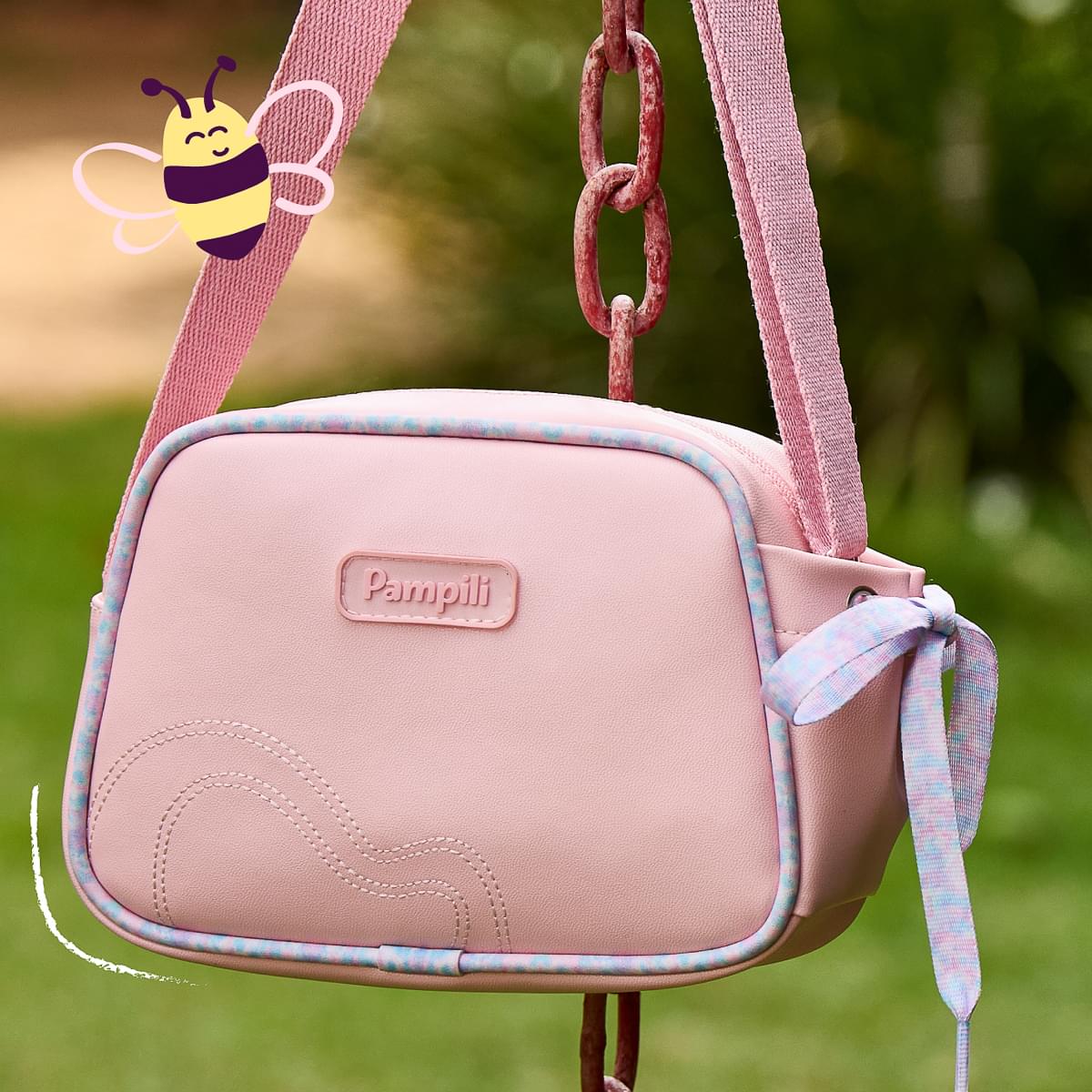 Bolsa Infantil Pampili Cordão Tie Dye Rosa