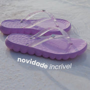 Chinelo Infantil Pampili Puffly Lilás