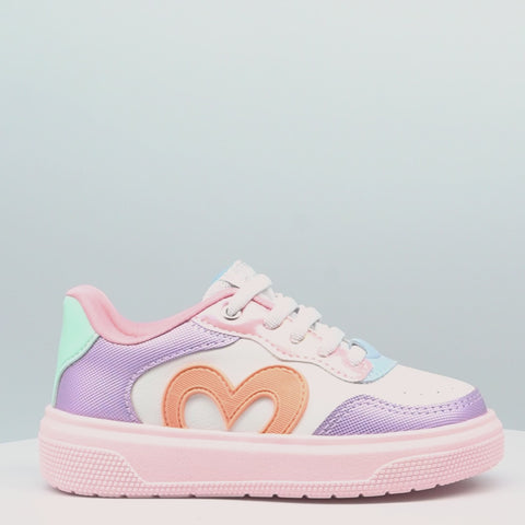 Tênis Infantil Pampili XP24 Coração Icônico Candy Colors