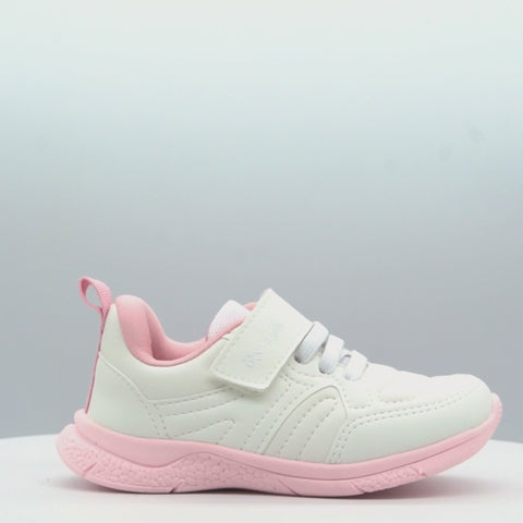 Tênis Infantil Feminino Mini Soft Escolar Costura Branco