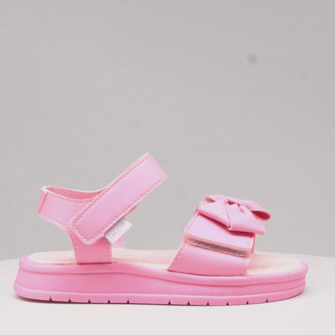 Sandália Papete Infantil Pampili Petit com Laço Rosa Claro