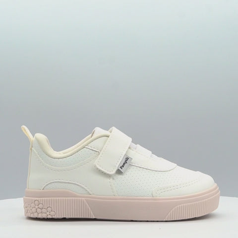 Tênis Infantil Feminino Pampili Yumi Perfuros Branco Off
