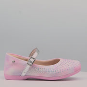 Sapatilha Infantil Feminina Bailarina Glitter Tie Dye