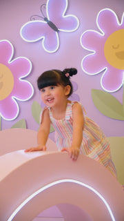 Sandália Infantil Espadrille Pampili Lala Listras Rosa e Azul