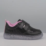 Tênis de Led Infantil Pampili Sneaker Luz Paetê Preto