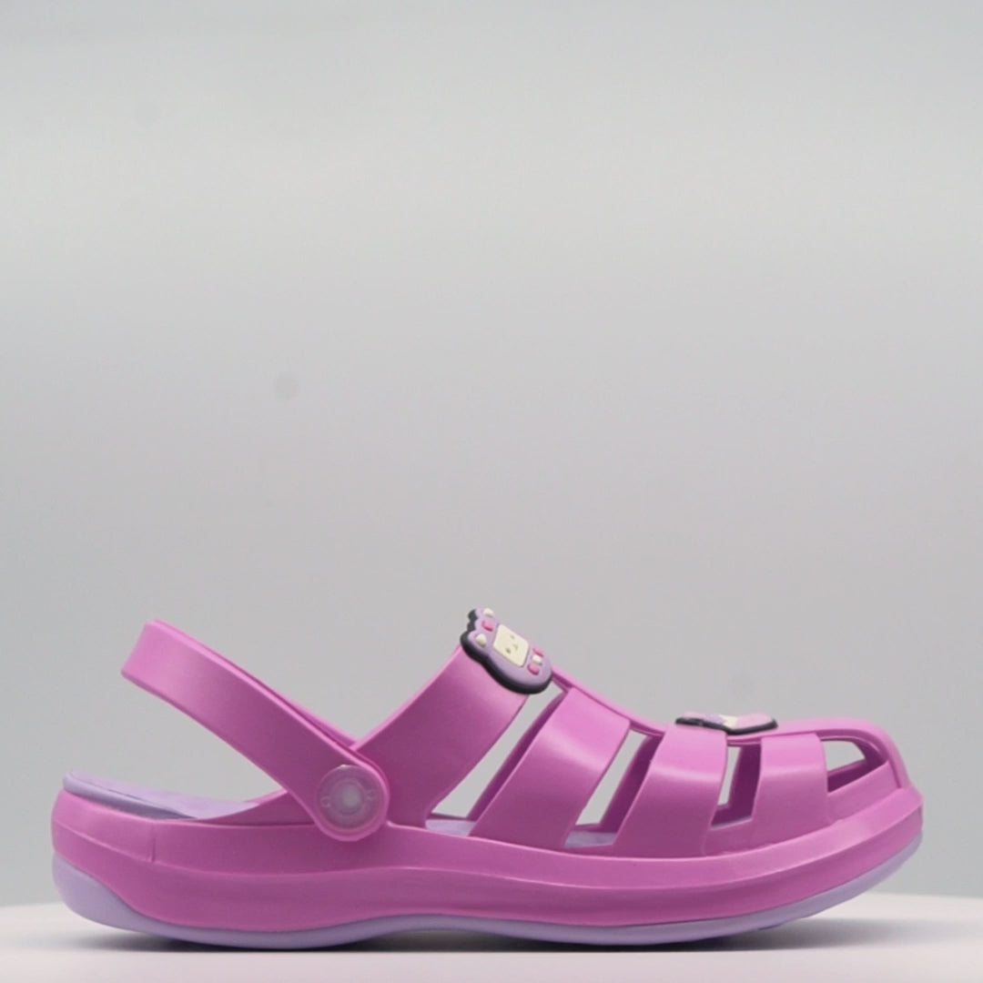 Babuche Infantil Feminina Pampili Pink Glee Glitter Pink