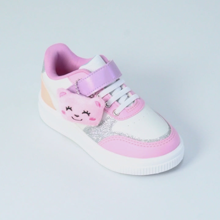 Tênis Infantil Pampili Up com Chaveiro de Ursinho Colorido
