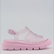 Sandália Infantil Feminina Lyra Glee glitter Rosa