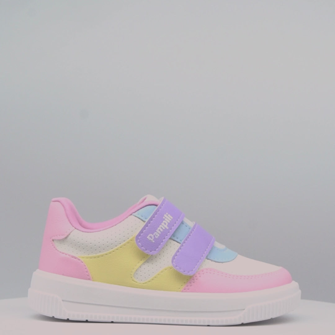 Tênis Infantil Feminino Up Candy Color Branco