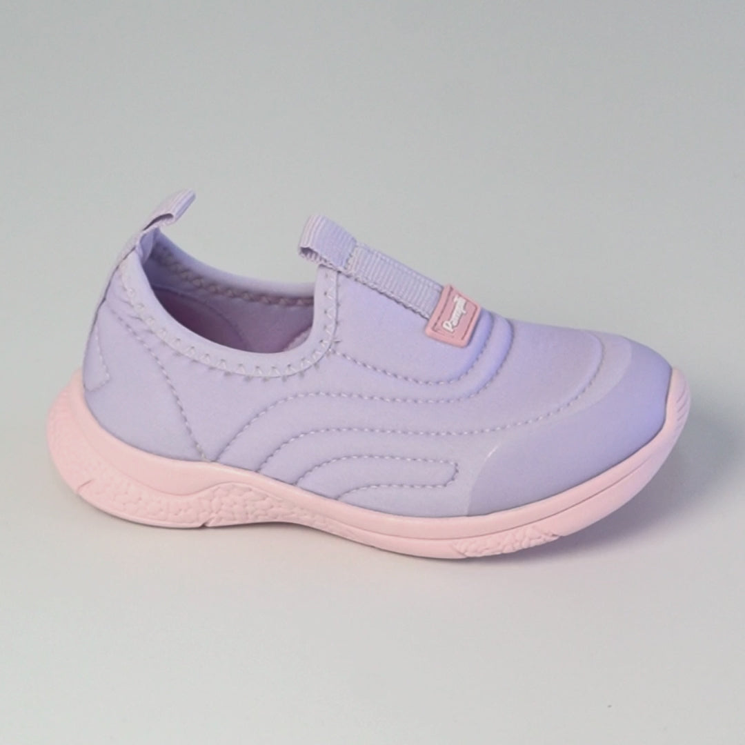 Tênis Calce Fácil Infantil Pampili Mini Soft Lilás
