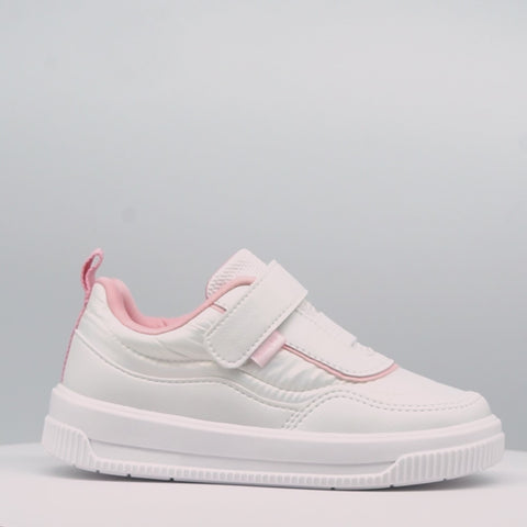 Tênis Infantil Feminino Pampili Up Comfy Branco e Rosa