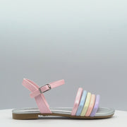 Sandália Rateira Infantil Pampili Tiras Candy Colors