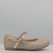 Sapatilha Infantil Feminina Bailarina Glitter Dourado
