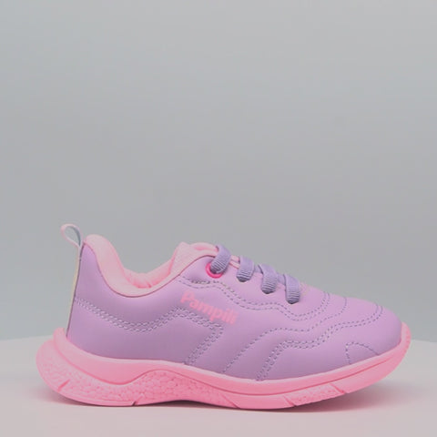Tênis Infantil Feminino Mini Soft Costura Lilás