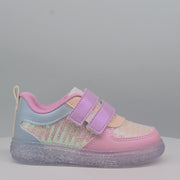 Tênis de Led Infantil Pampili Sneaker Luz Paetê Candy Color