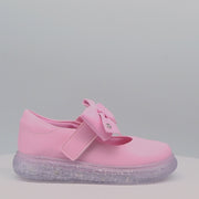 Tênis de Led Pampili Sneaker Luz Mary Jane Laço Rosa Claro