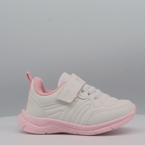Tênis Infantil Feminino Mini Soft Recortes Branco