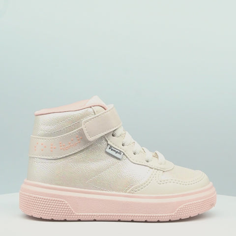 Tênis Infantil Feminino XP24 Cano Médio Braile Nude