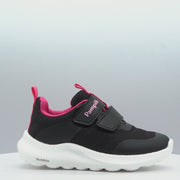 Tênis Infantil Feminino Bubble Escolar Preto Pink