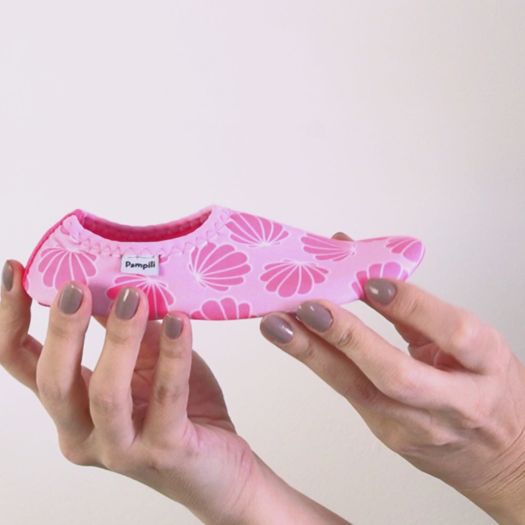 Sapatilha Infantil Bem-Me-Quer Conchas Rosa Pink