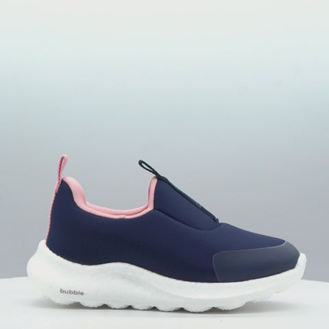 Tênis Calce Fácil Infantil Feminino Bubble Escolar Azul Marinho