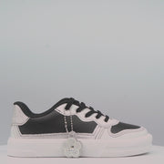 Tênis Infantil Feminino XT 25 com Chaveiro Prata Preto