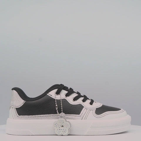 Tênis Infantil Feminino XT 25 com Chaveiro Prata Preto