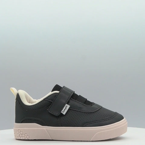 Tênis Infantil Feminino Pampili Yumi Perfuros Preto Nude