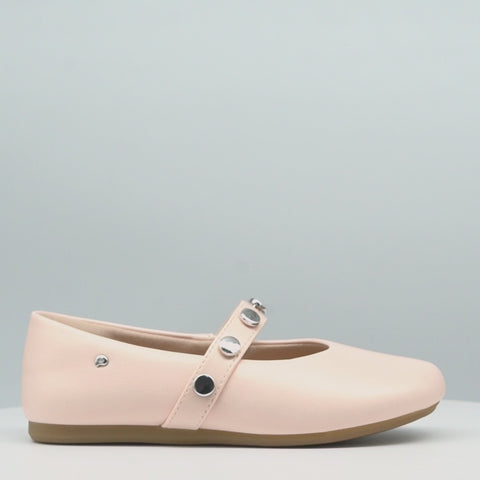 Sapatilha Infantil Pampili Vanilla Verniz Nude Cream