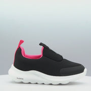 Tênis Calce Fácil Infantil Feminino Bubble Escolar Preto Pink