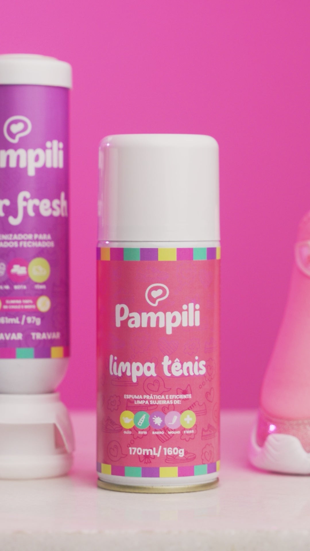 Spray Desodorante Higienizador e Antibactericida Odor Fresh Pampili