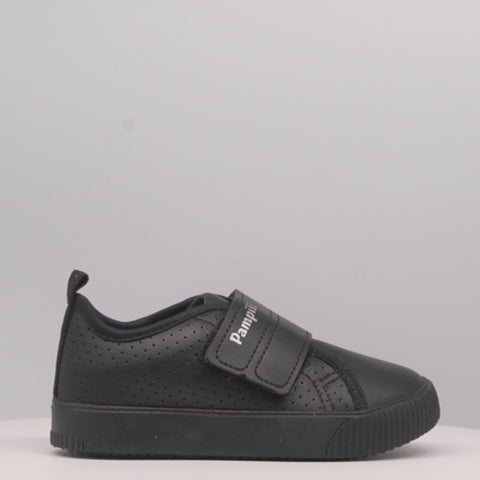 Tênis Infantil Feminino Pampili Up Velcro Preto e Pink