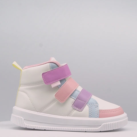 Tênis Cano Alto Infantil Pampili Up Fecho Duplo Candy Colors