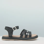 Sandália Infantil Pampili Cora Flatform com Esferas Preta